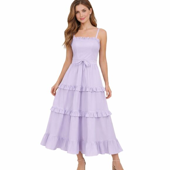 Chelsea & Violet Dresses & Skirts - Chelsea & Violet Cottagecore Sundress Size Large Purple *